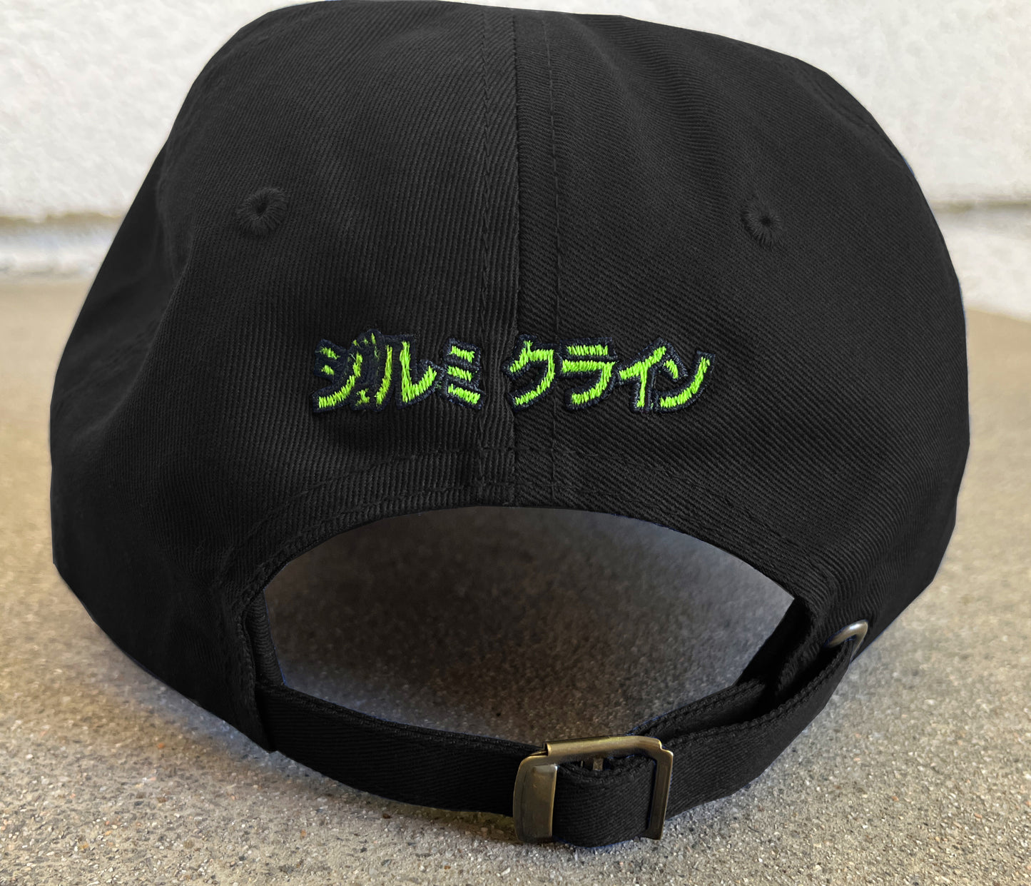 demon child unstructured hat BLACK