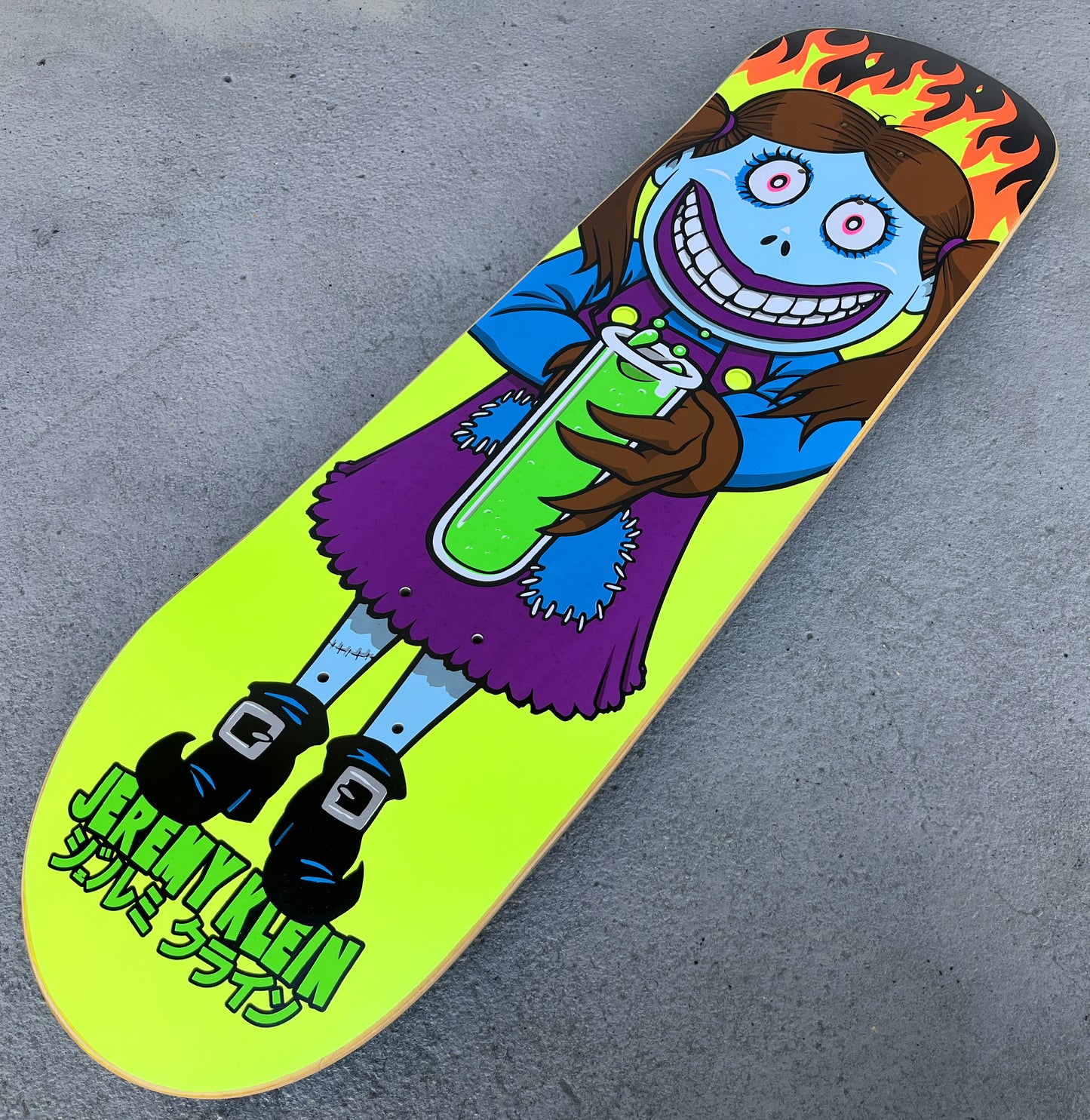 SIGNED demon child 8.25 X 32.25 hand screened