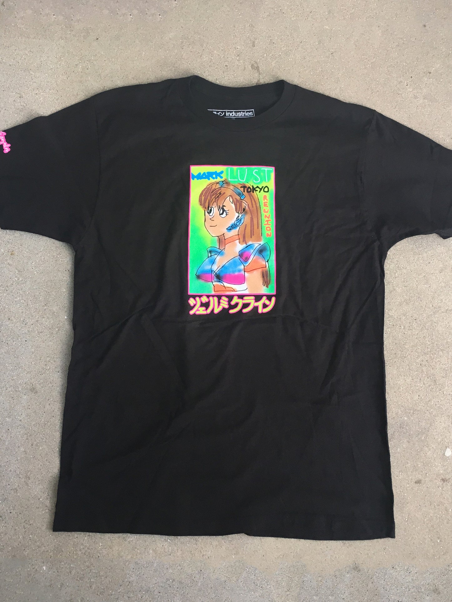 mark gonzales dream girl t-shirt - BLACK