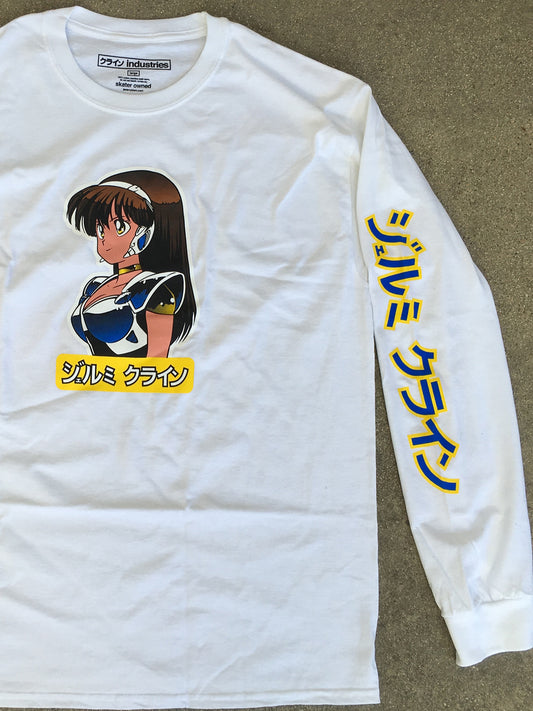deluxe dream girl LONG SLEEVE t-shirt WHITE