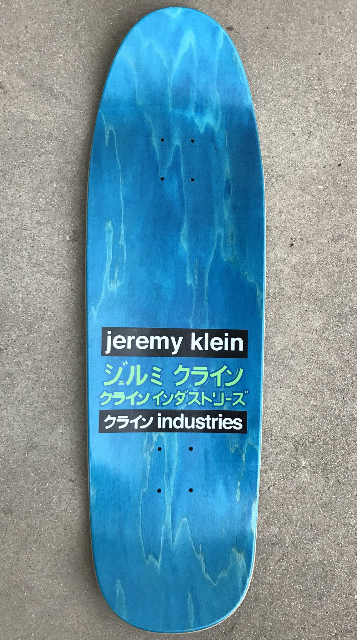 dream girl board GREEN original size 9.5 X 31.75 wheelbase 14.25