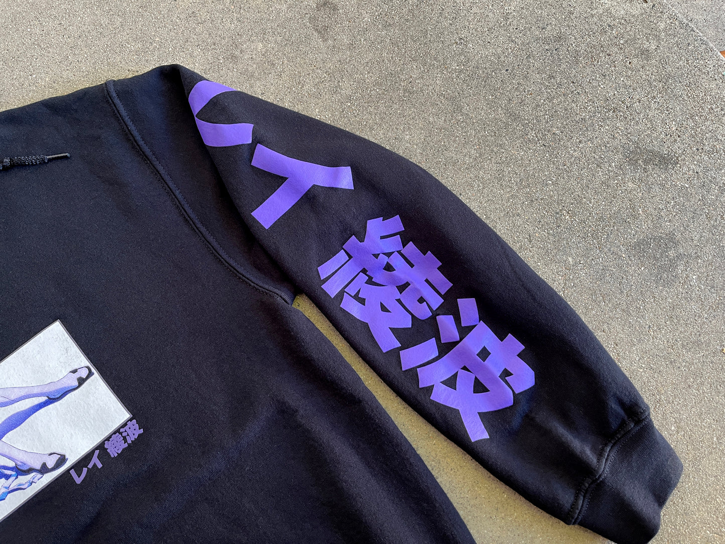 rei vol.2 hooded sweatshirt - BLACK