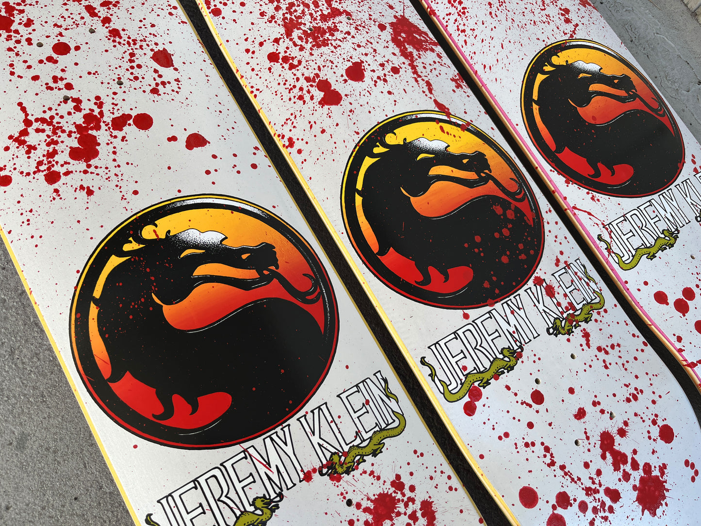 SIGNED klein dragon 8.0 X 31.75 HAND SCREENED FATALITY VERSION