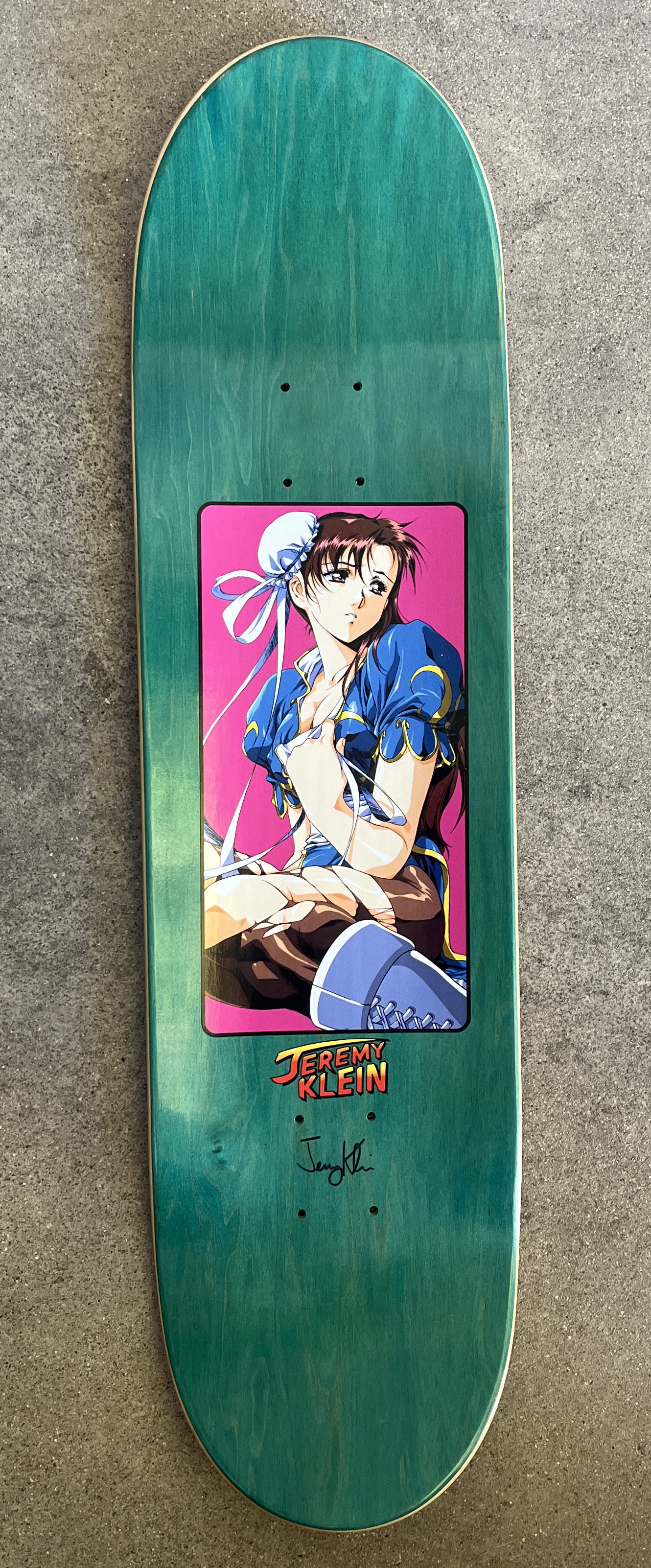 SIGNED chun li 3 pearl white 8.5 X 32