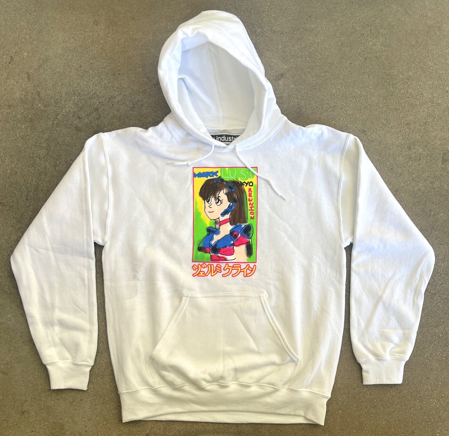 mark gonzales dream girl hooded sweatshirt - WHITE