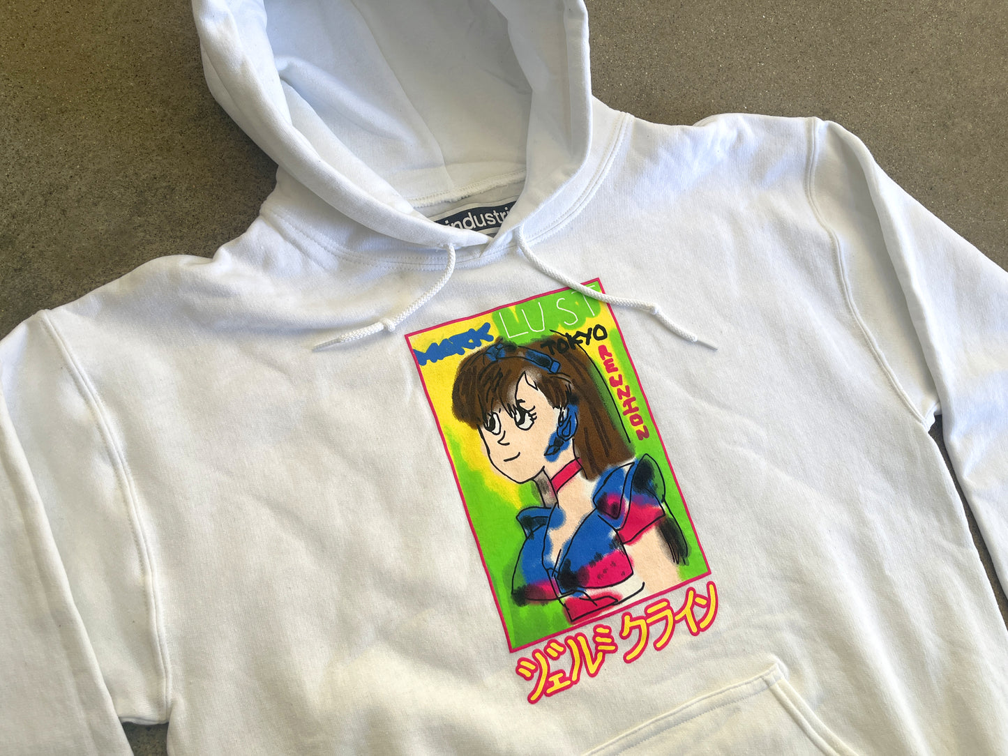 mark gonzales dream girl hooded sweatshirt - WHITE