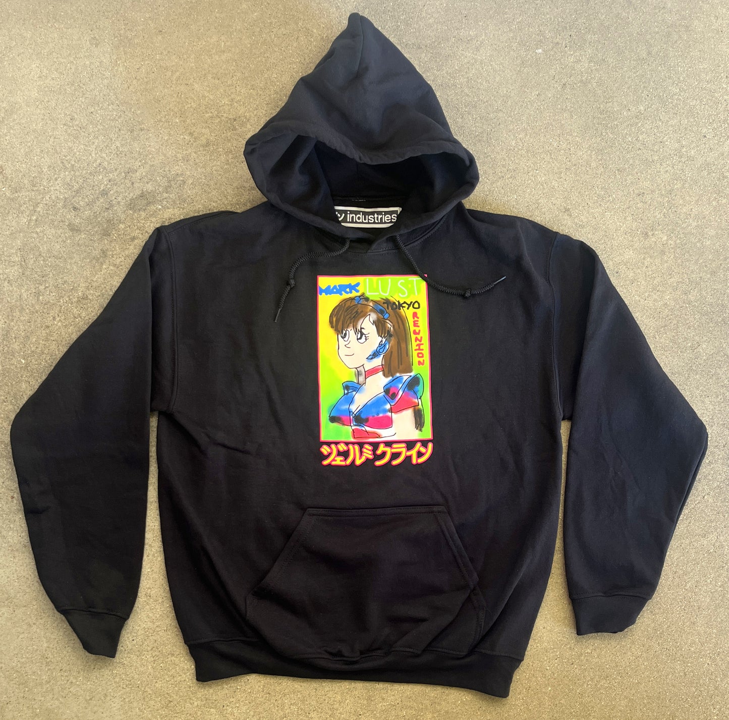 mark gonzales dream girl hooded sweatshirt - BLACK