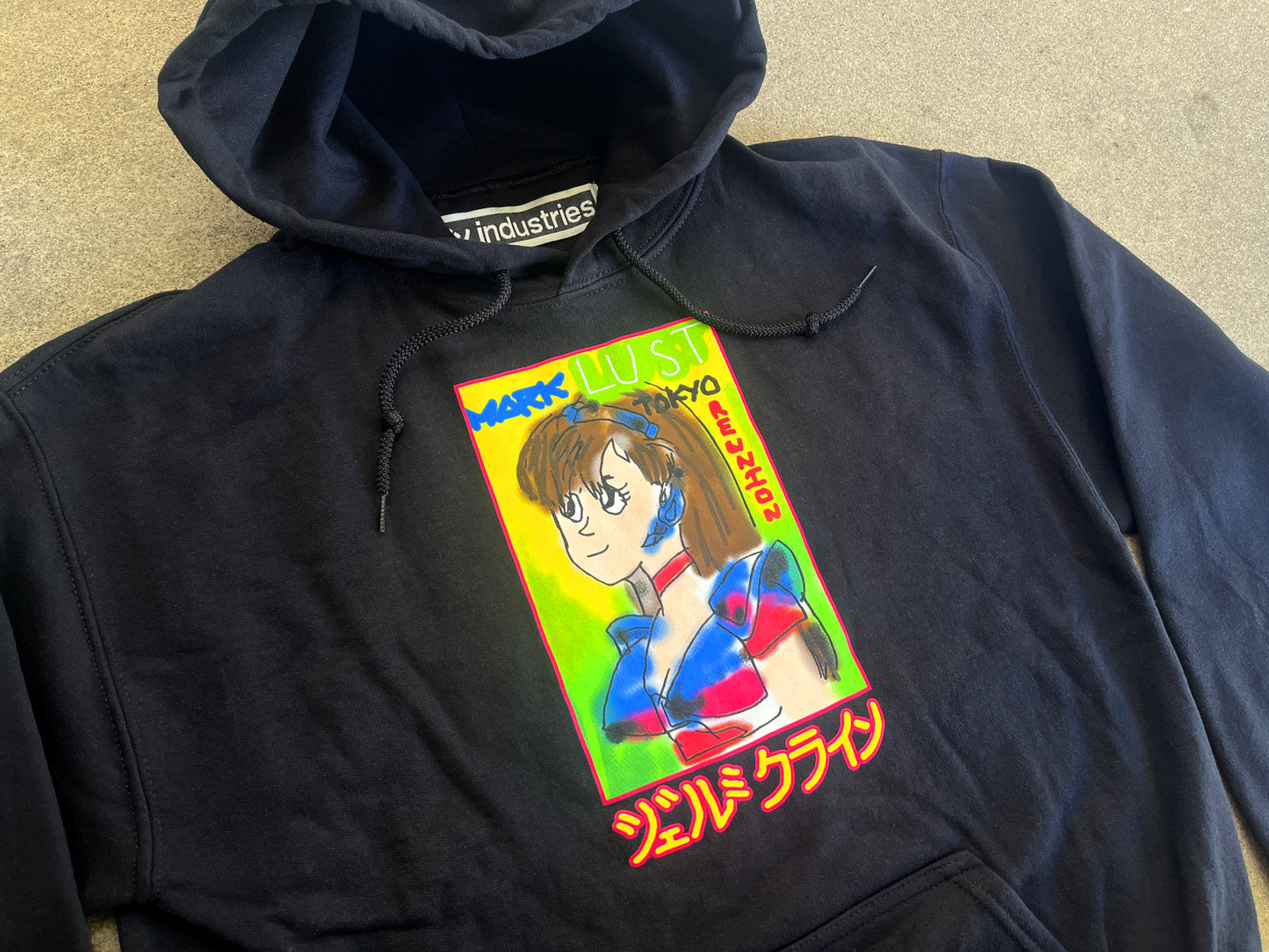 mark gonzales dream girl hooded sweatshirt - BLACK