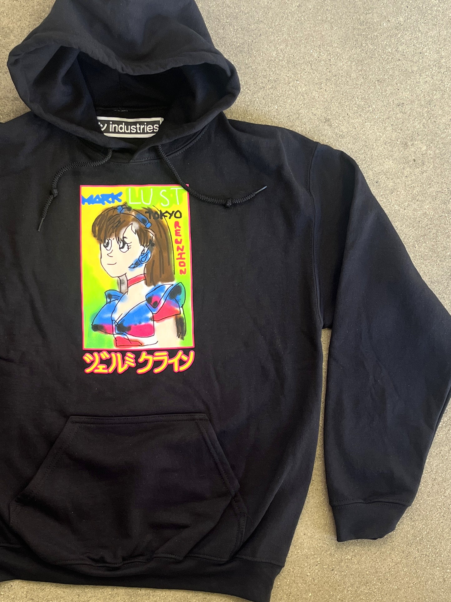 mark gonzales dream girl hooded sweatshirt - BLACK