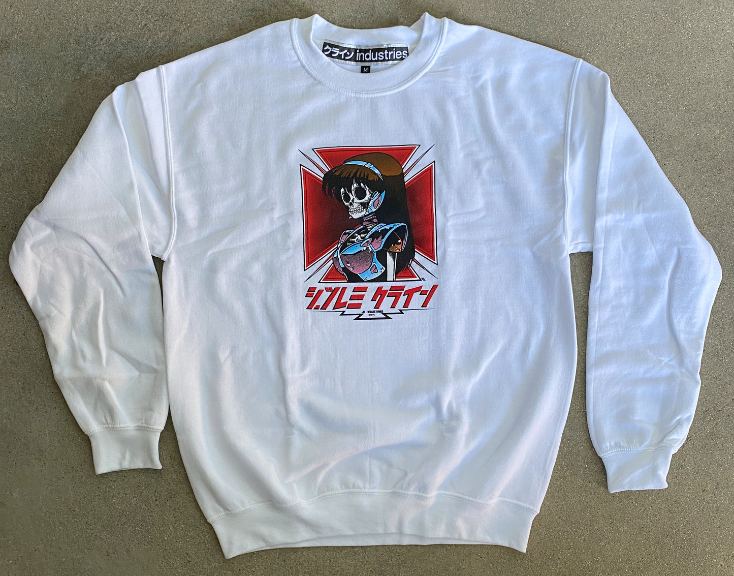 dream hawk CREW sweatshirt - WHITE