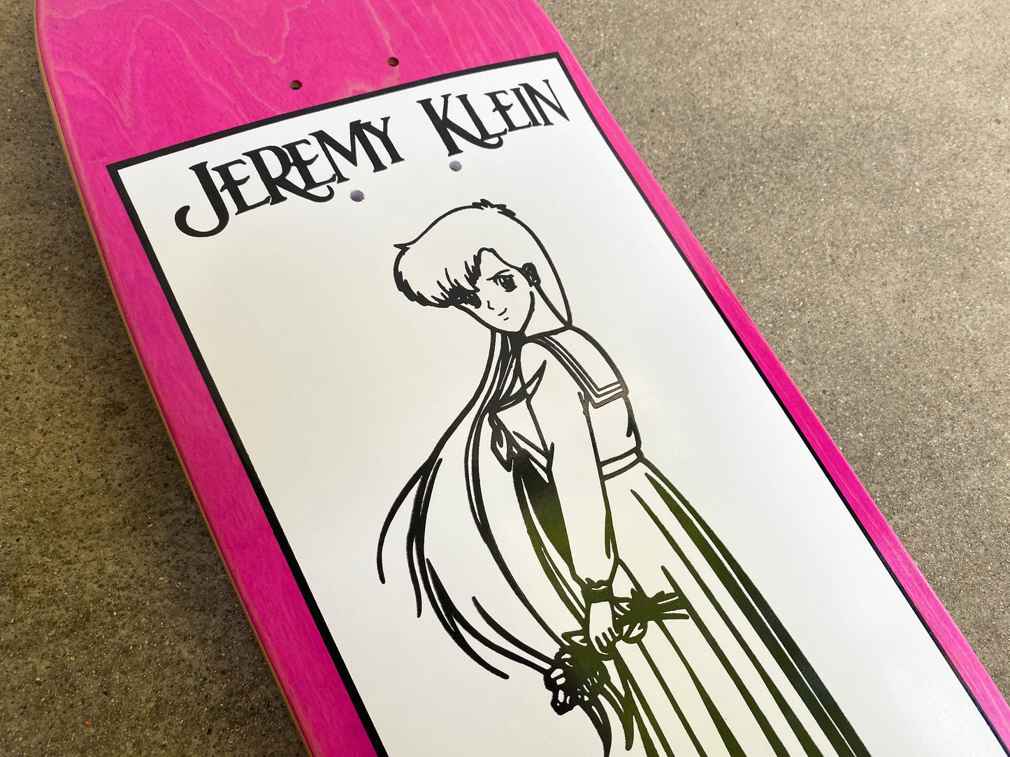 SIGNED OG anime girl 8.75 X 32 ASSORTED STAIN COLORS