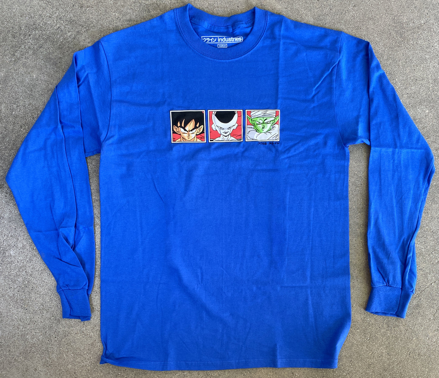 dbz LONG SLEEVE t-shirt ROYAL BLUE