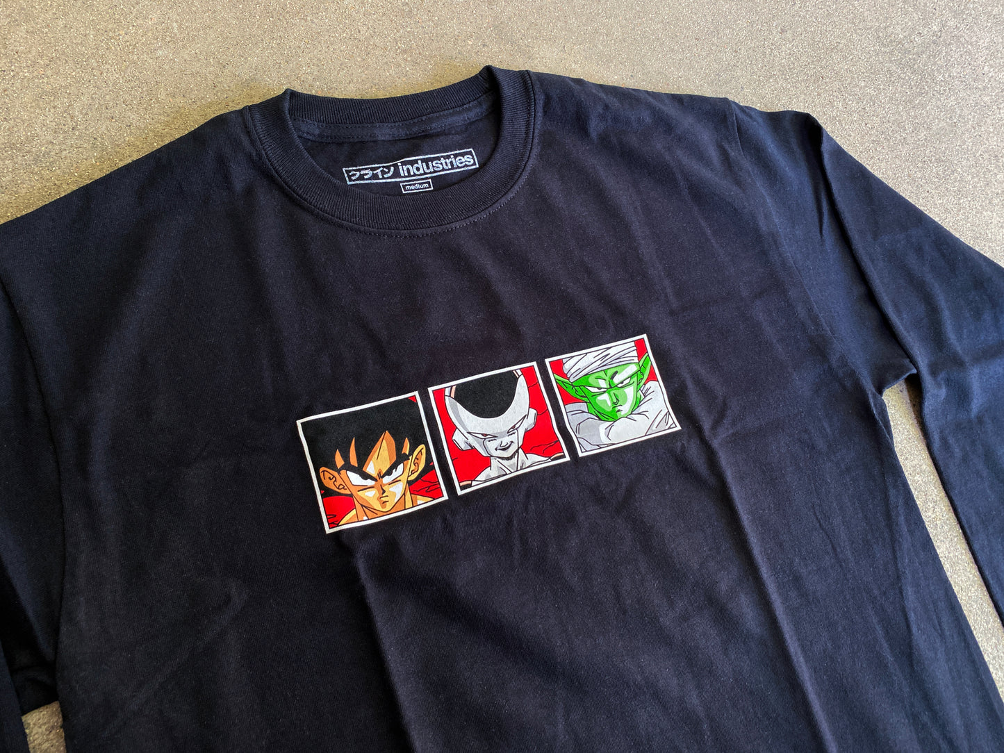 dbz LONG SLEEVE t-shirt BLACK
