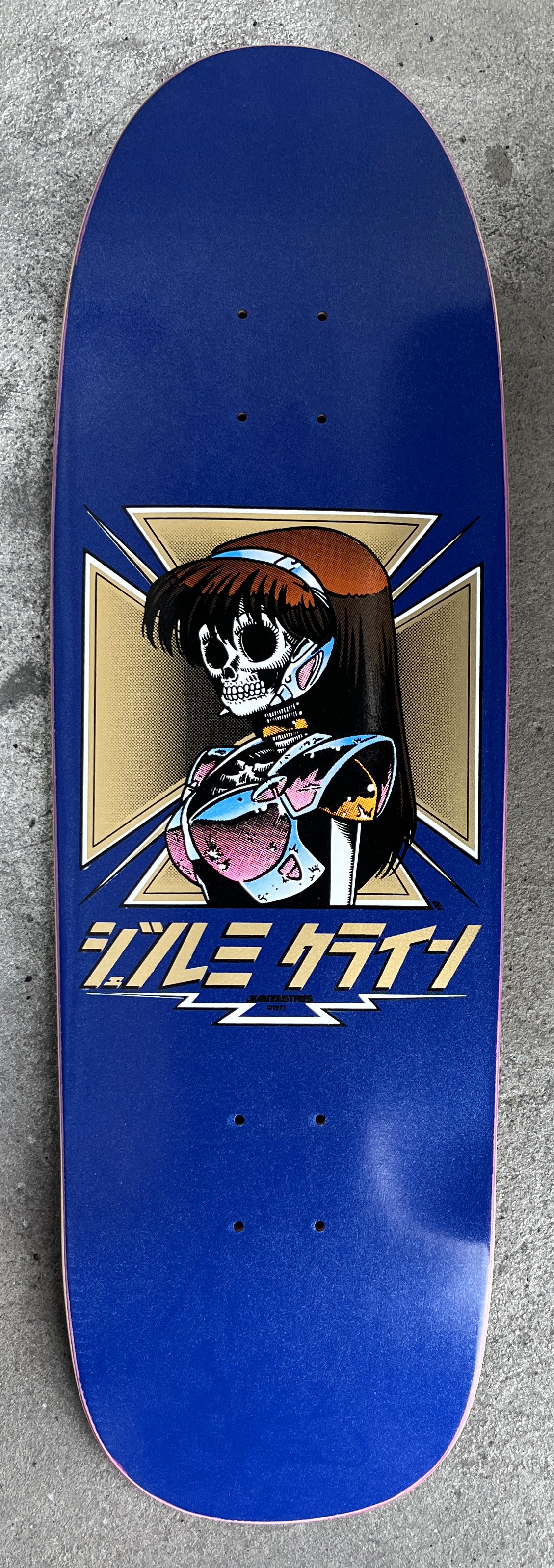 SIGNED dream hawk NAVY BLUE PEARL 9.5 X 31.75