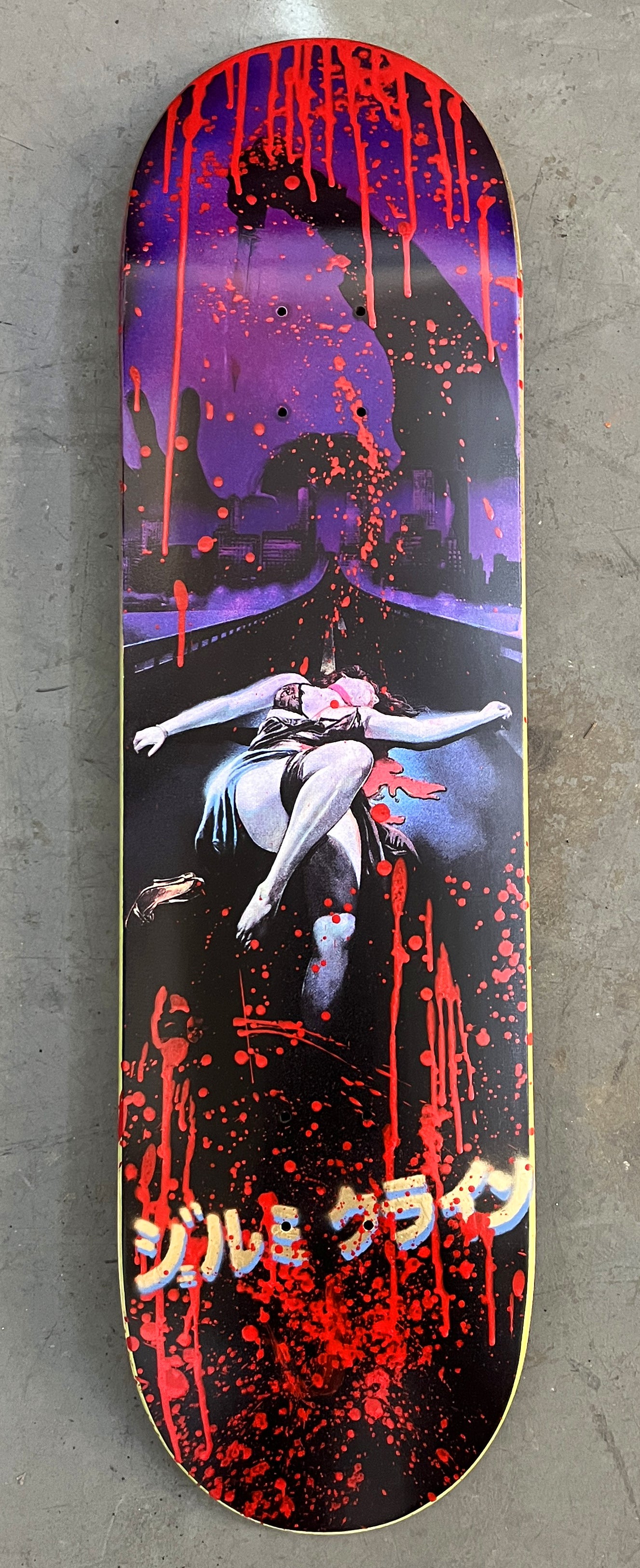 tokyo ripper 8.5 X 32 BLOOD EDITION ANODIZED PURPLE SIGNED