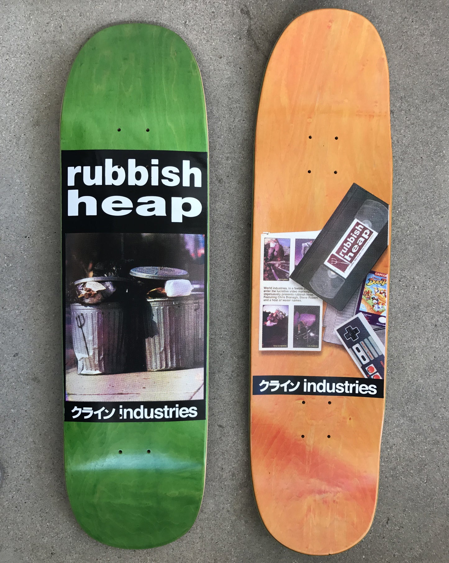 SIGNED rubbish heap limited edition board ASSORTED COLORS 8.5 X 32.5