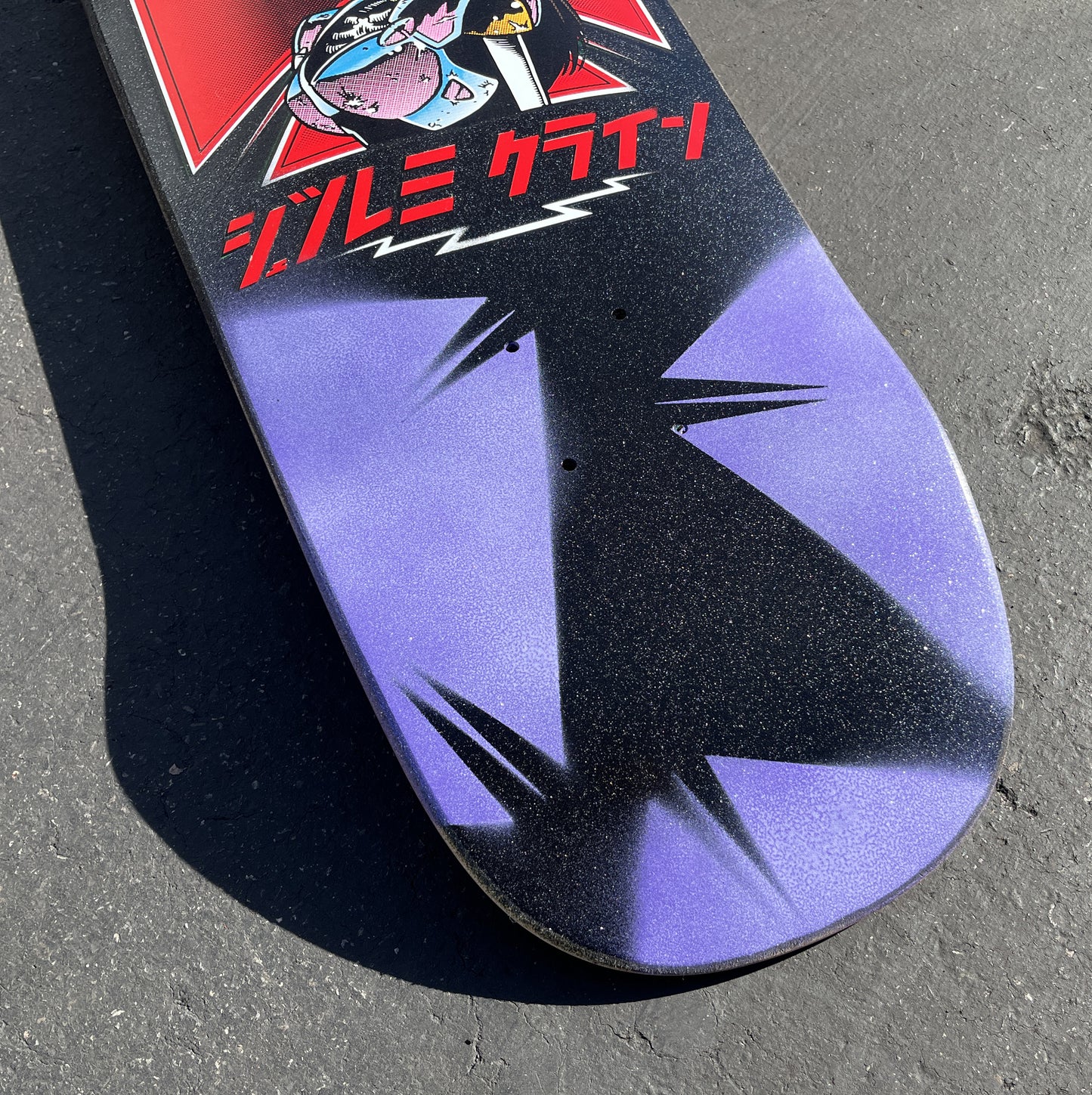 dream hawk SPECIAL EDITION BLACK GLITTER/PURPLE 9.5 X 31.75