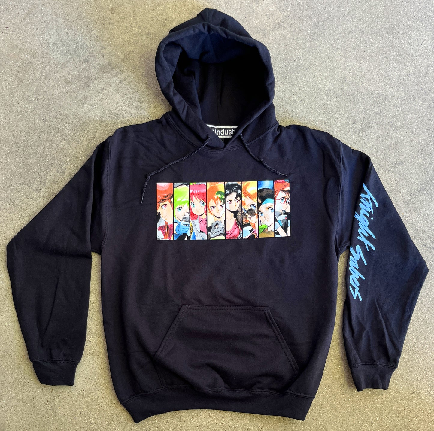 bubblegum hooded sweatshirt - BLACK