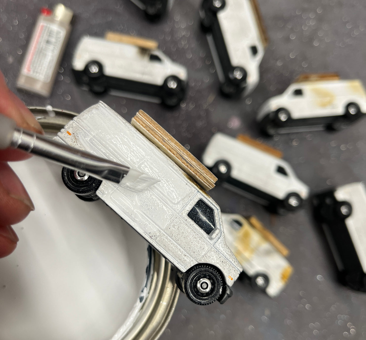 SIGNED destruction van destruction set 8.5 METALLIC GOLD