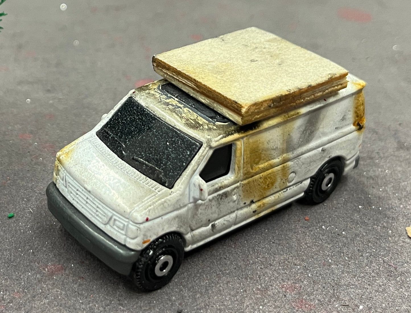 SIGNED destruction van destruction set 8.5 METALLIC BLUE