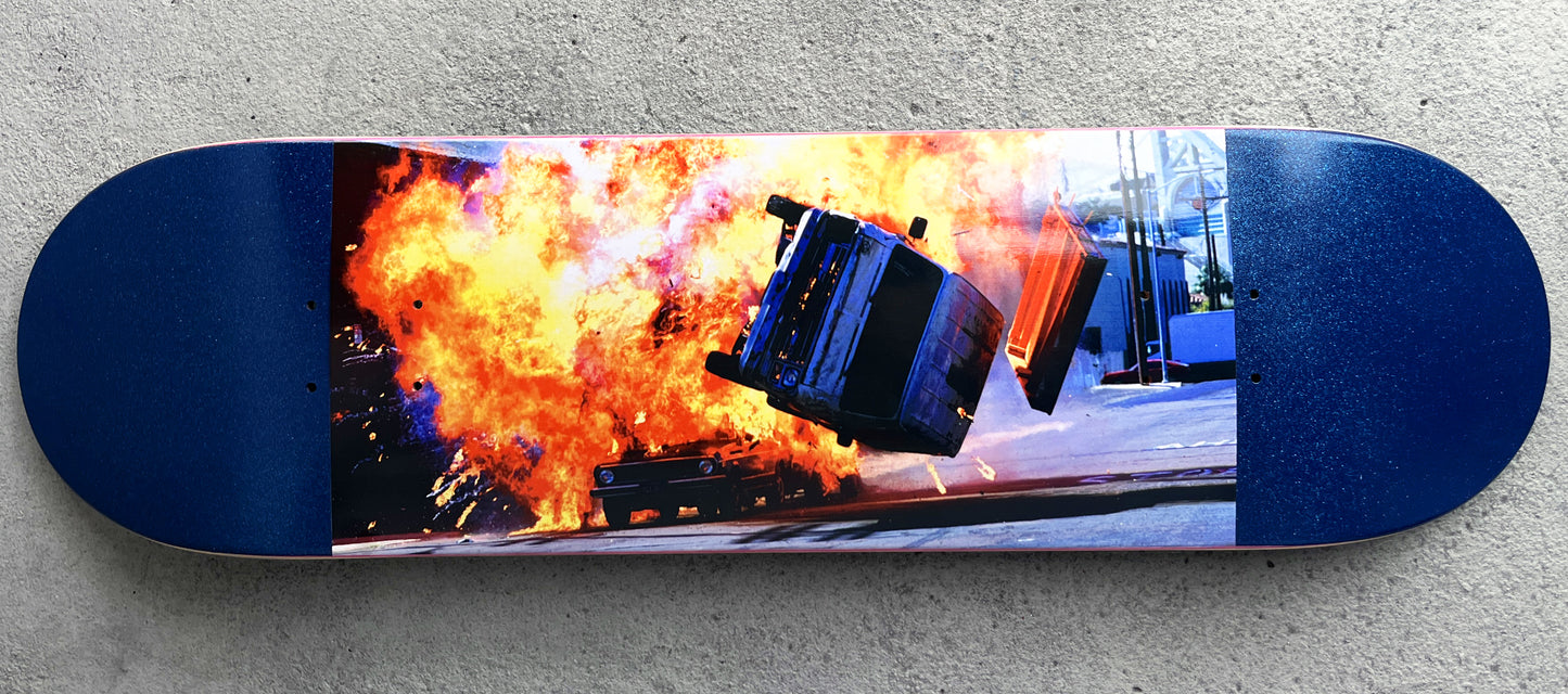 SIGNED destruction van destruction set 8.5 METALLIC BLUE