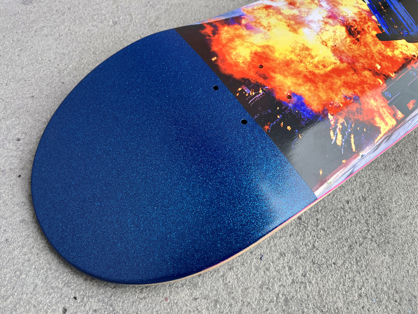 SIGNED destruction van destruction set 8.5 METALLIC BLUE