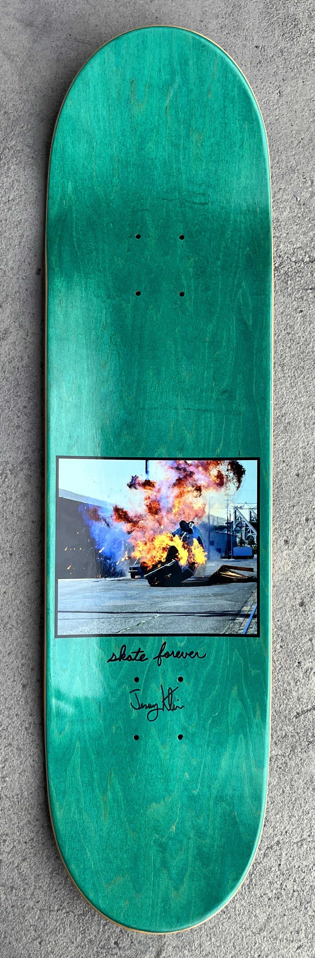 SIGNED destruction van destruction set 8.5 METALLIC BLUE