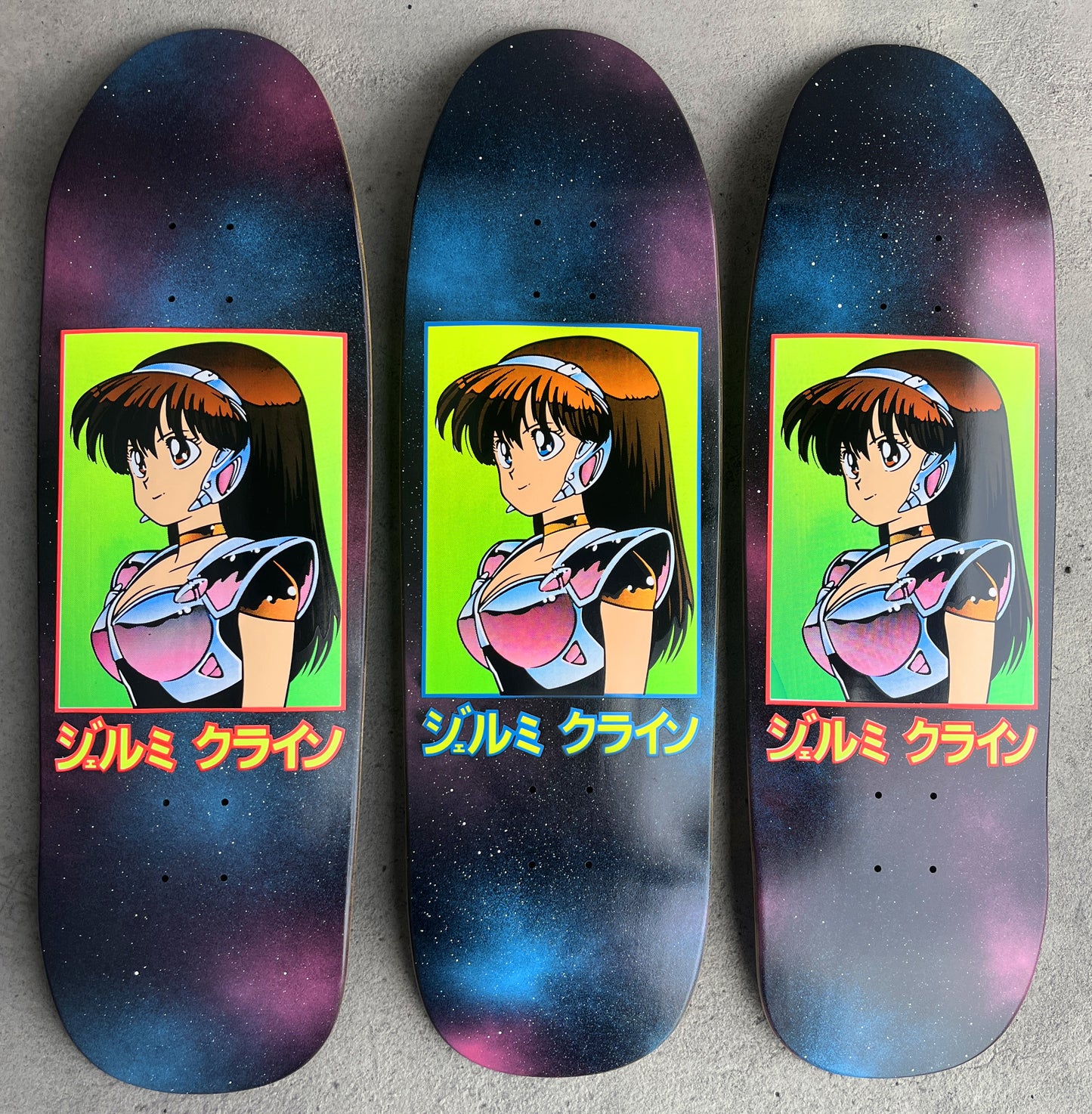 dream girl GALAXY original size 9.5 X 31.75 HAND PAINTED BACKGROUND