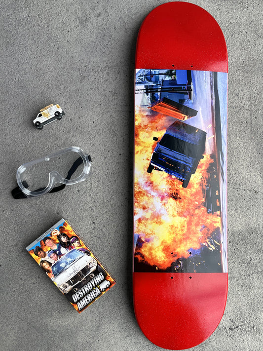 SIGNED destruction van destruction set 8.5 METALLIC RED
