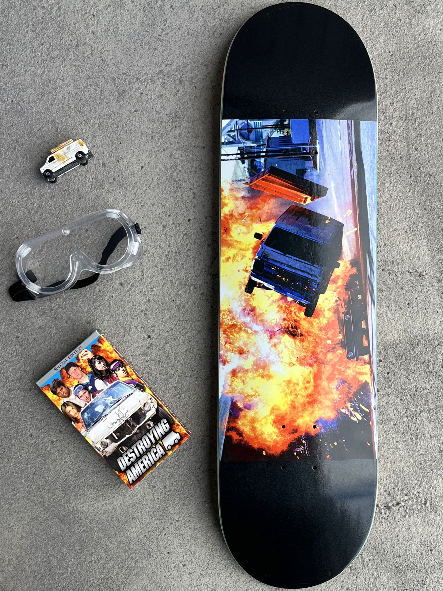 SIGNED destruction van destruction set 8.5 METALLIC BLACK