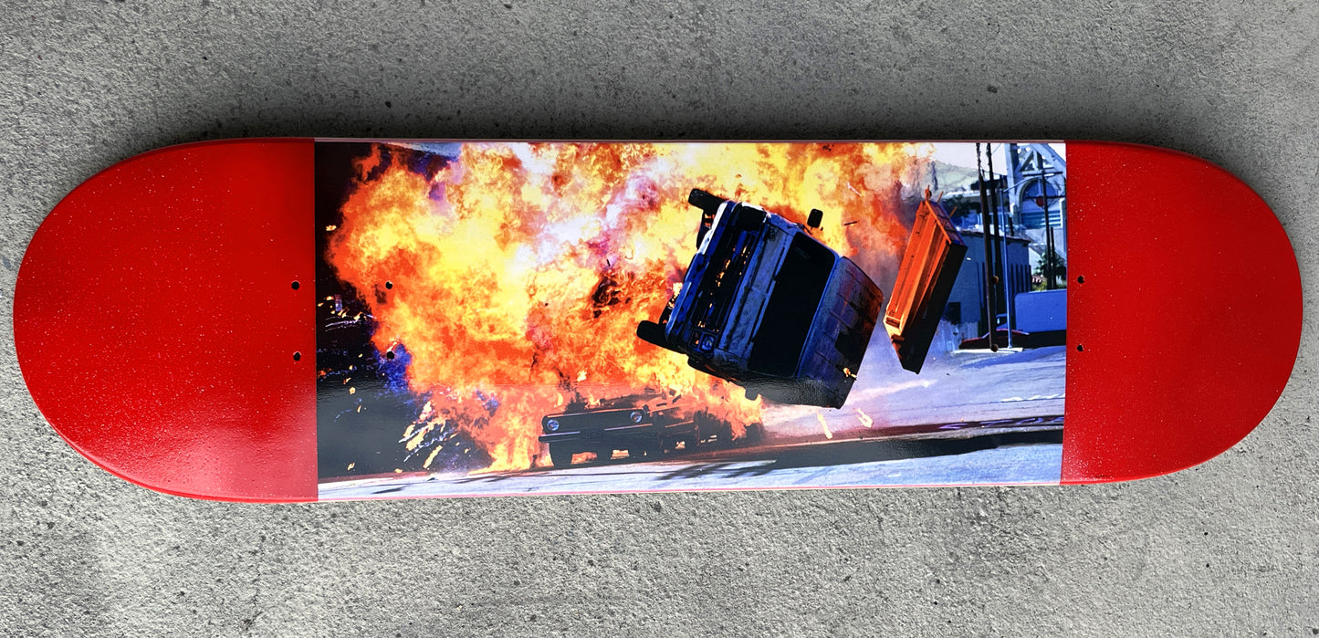 SIGNED destruction van destruction set 8.5 METALLIC RED