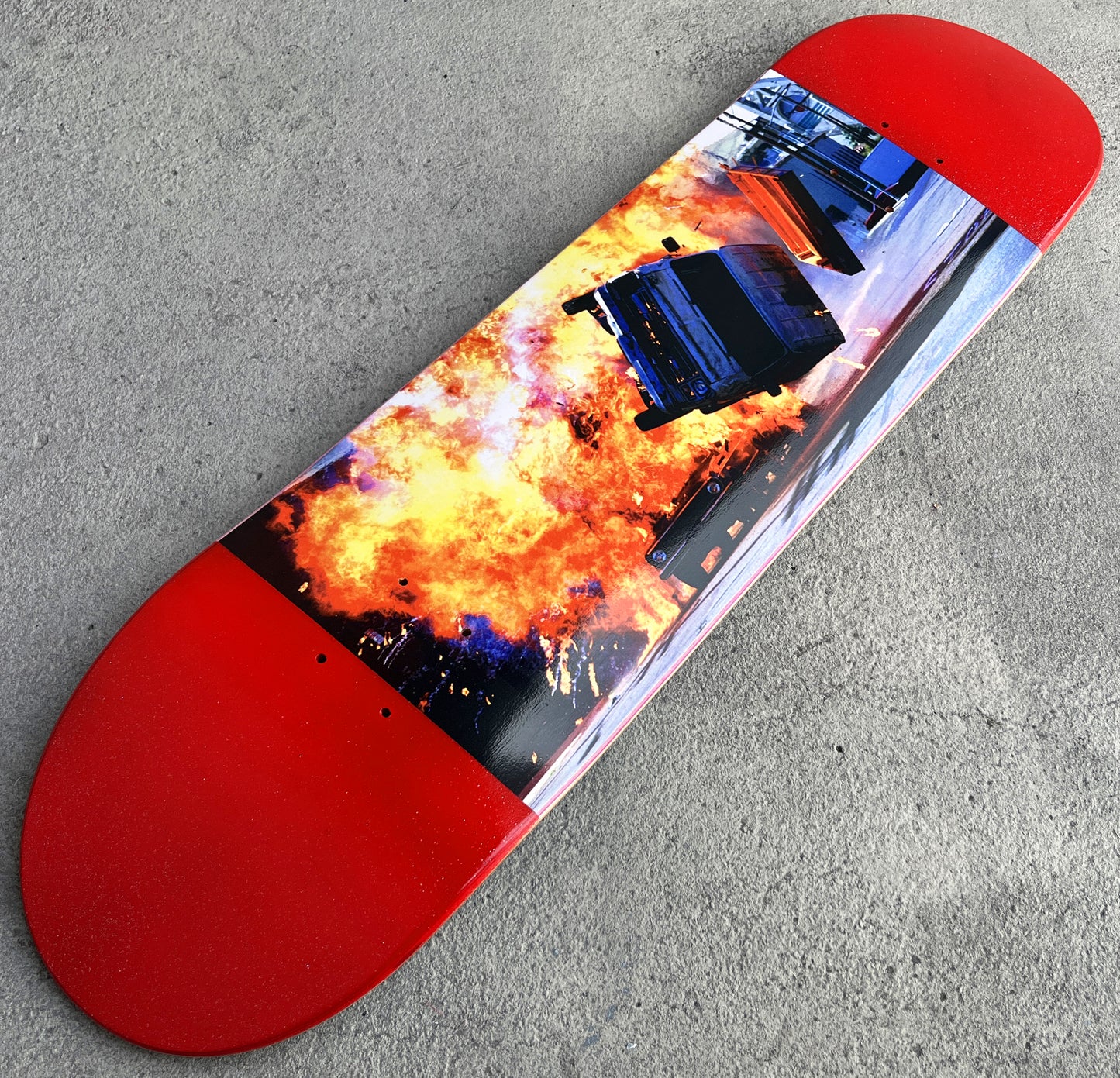 SIGNED destruction van destruction set 8.5 METALLIC RED