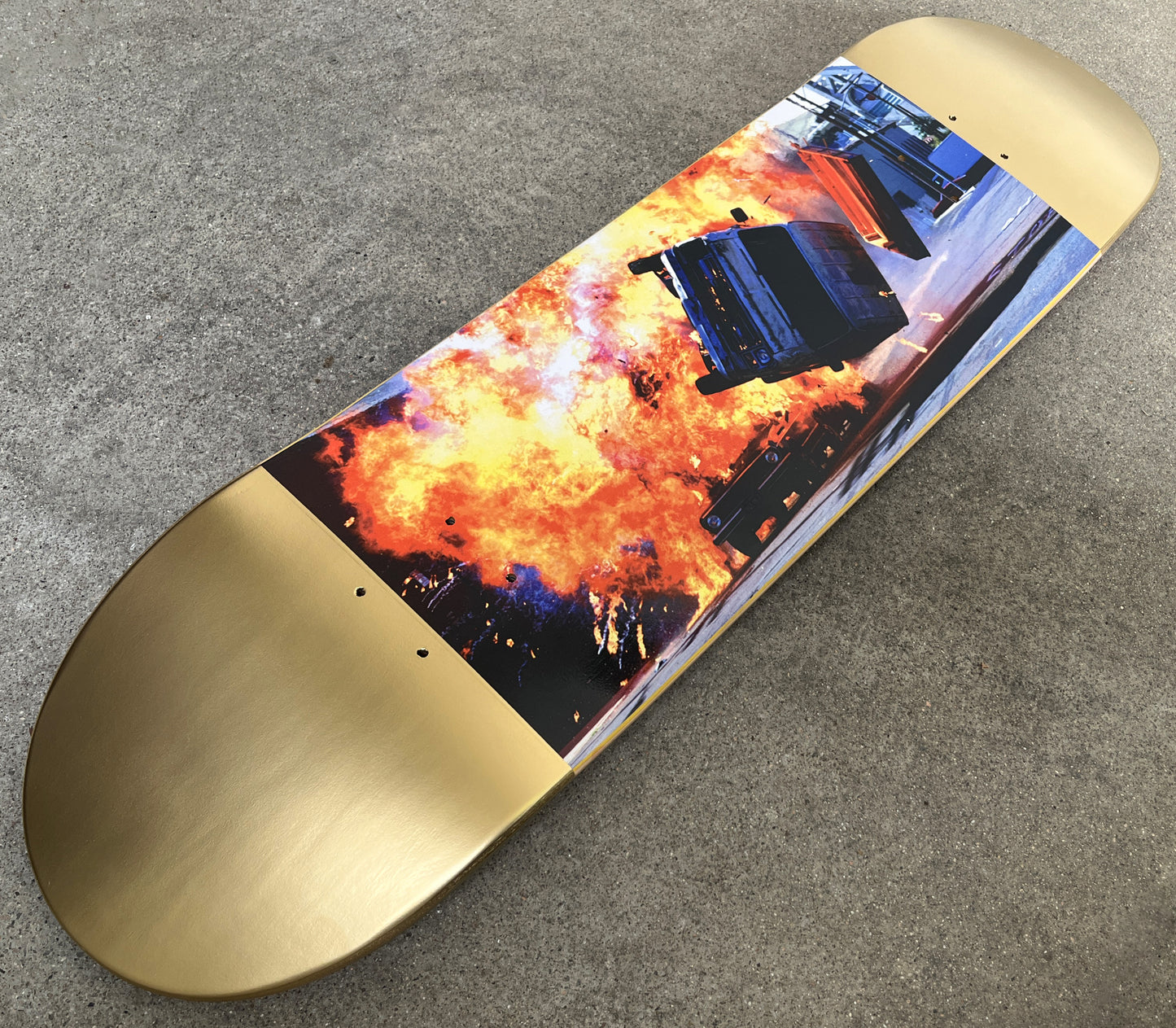 SIGNED destruction van destruction set 8.5 METALLIC GOLD