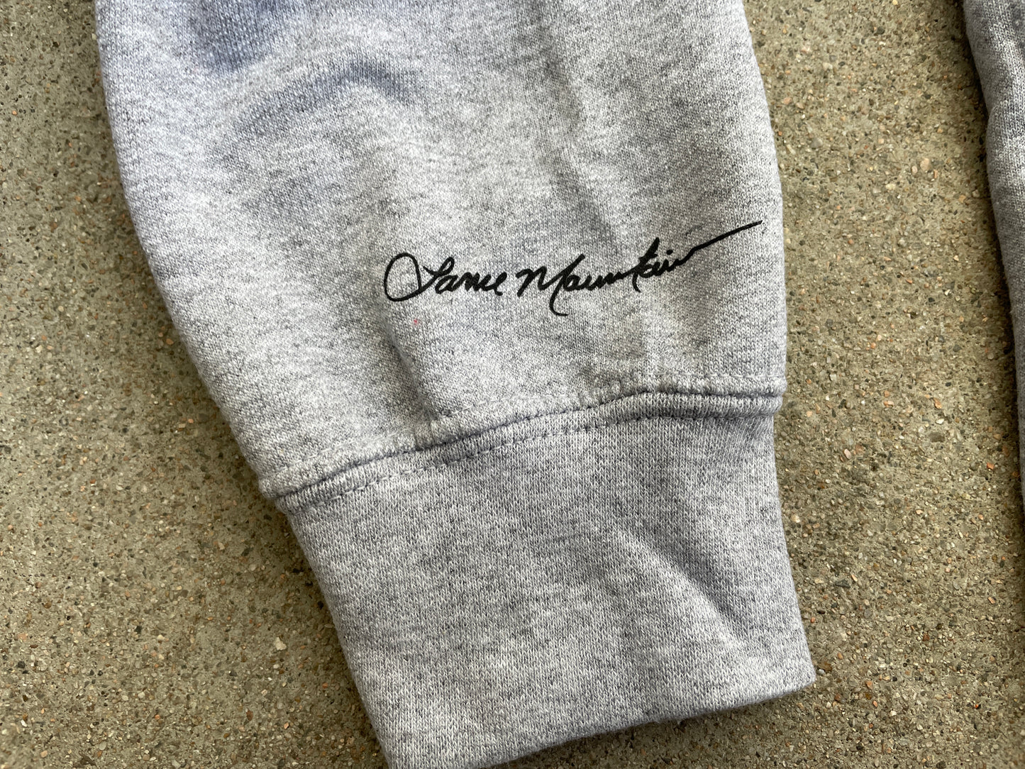 jeremy klein lance mountain black eye kid hooded sweatshirt - HEATHER GREY