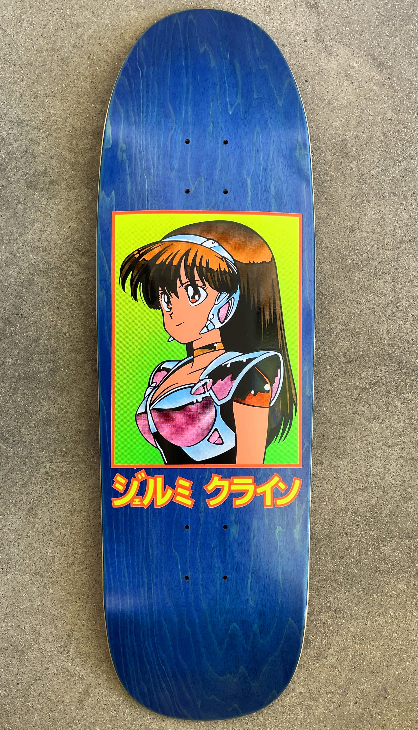 dream girl board DEEP BLUE original size 9.5 X 31.75 wheelbase 14.25