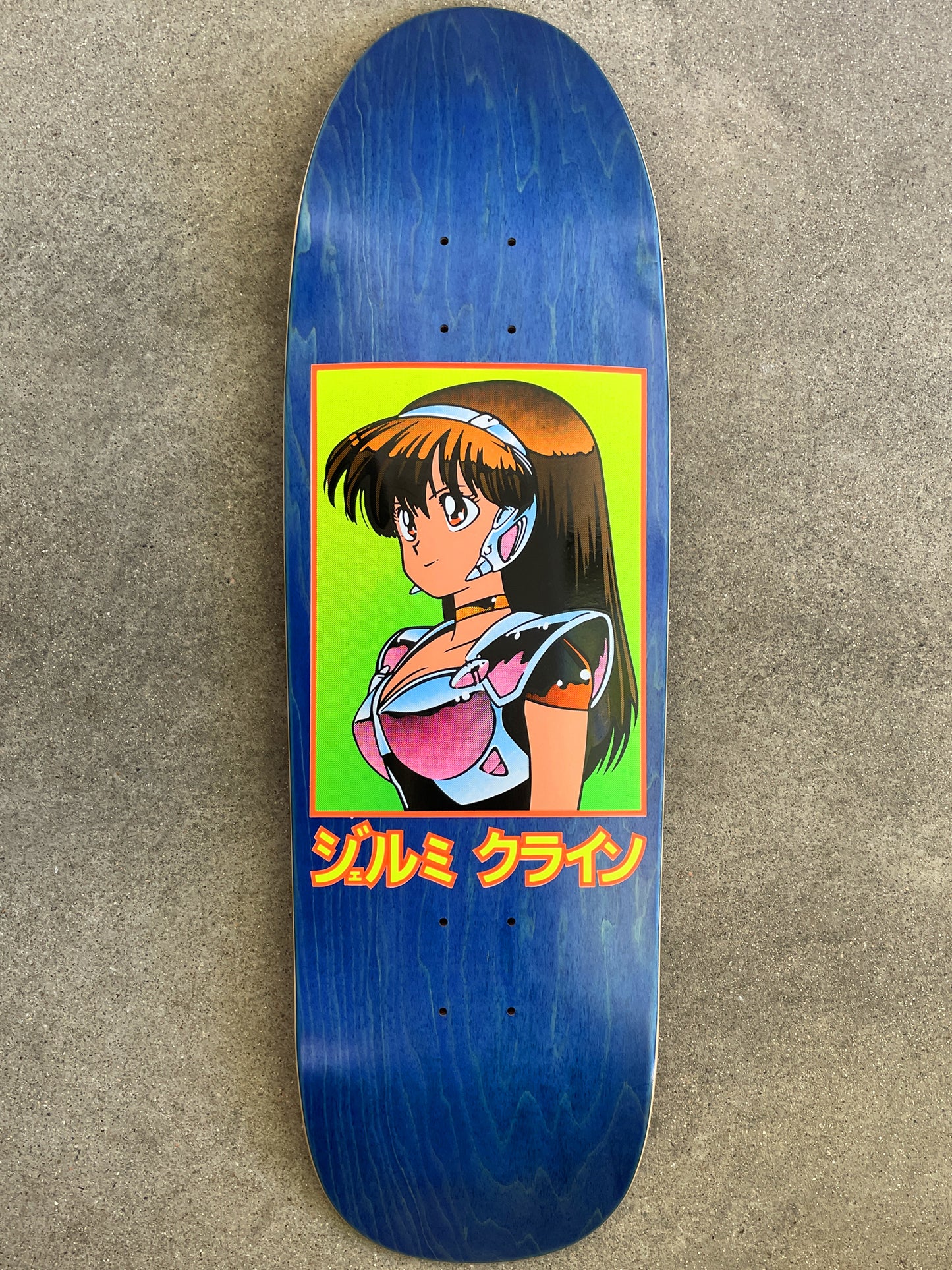 dream girl board DEEP BLUE original size 9.5 X 31.75 wheelbase 14.25