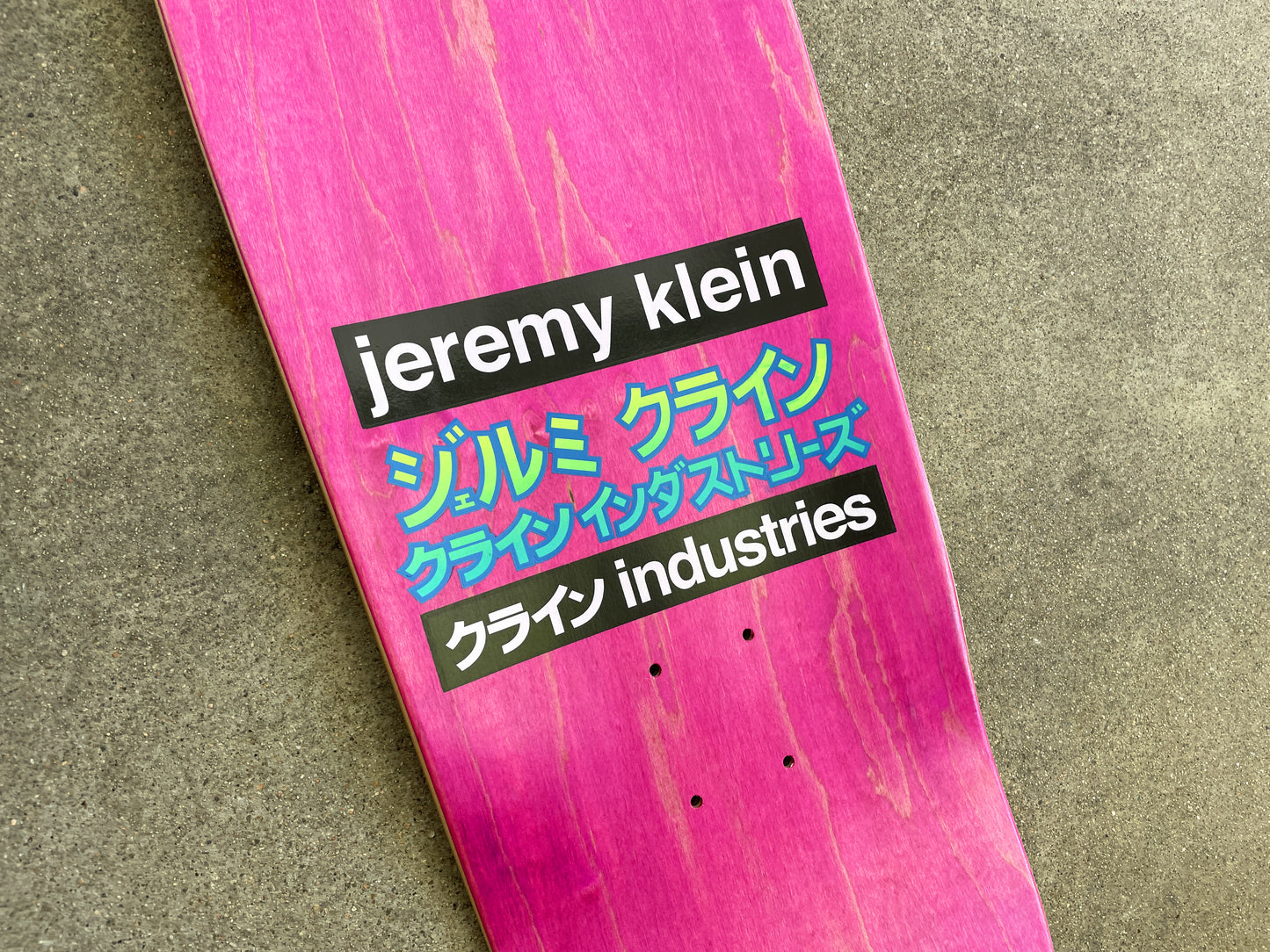 dream girl board DEEP BLUE original size 9.5 X 31.75 wheelbase 14.25