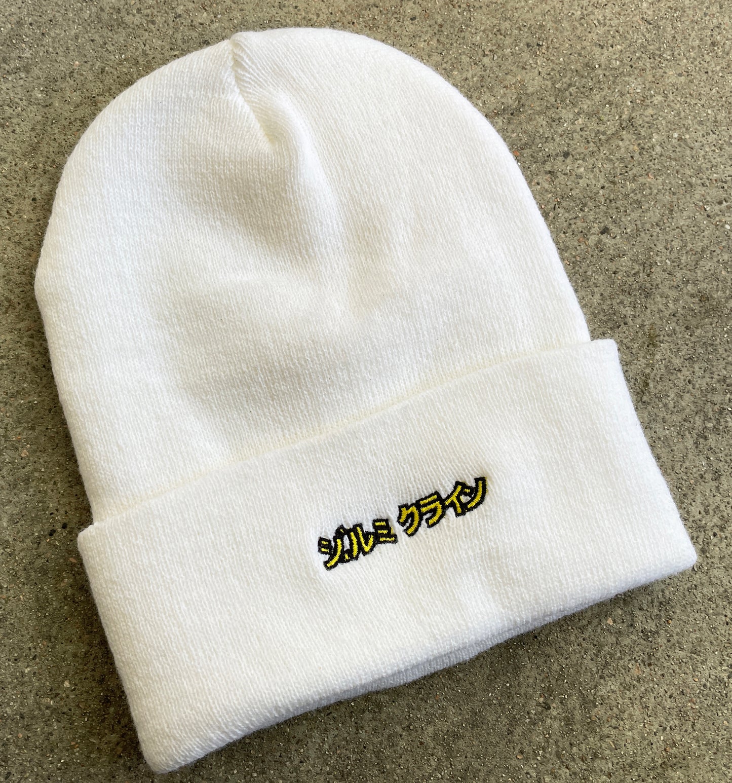 dream girl embroidered beanie - WHITE
