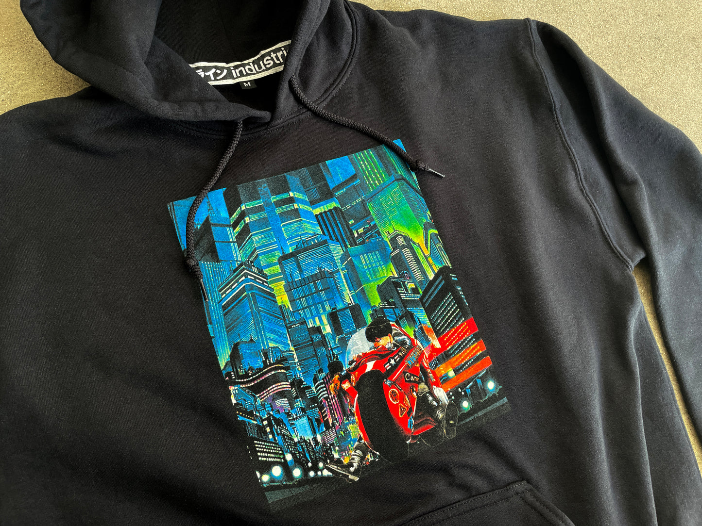 neo tokyo hooded sweatshirt - BLACK