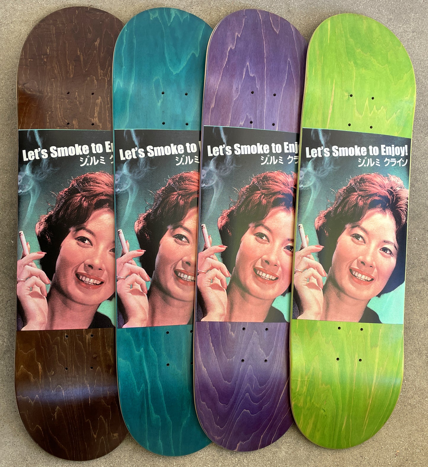 smoke to enjoy ASSORTED COLORS hand screened 8.5 X 32.25