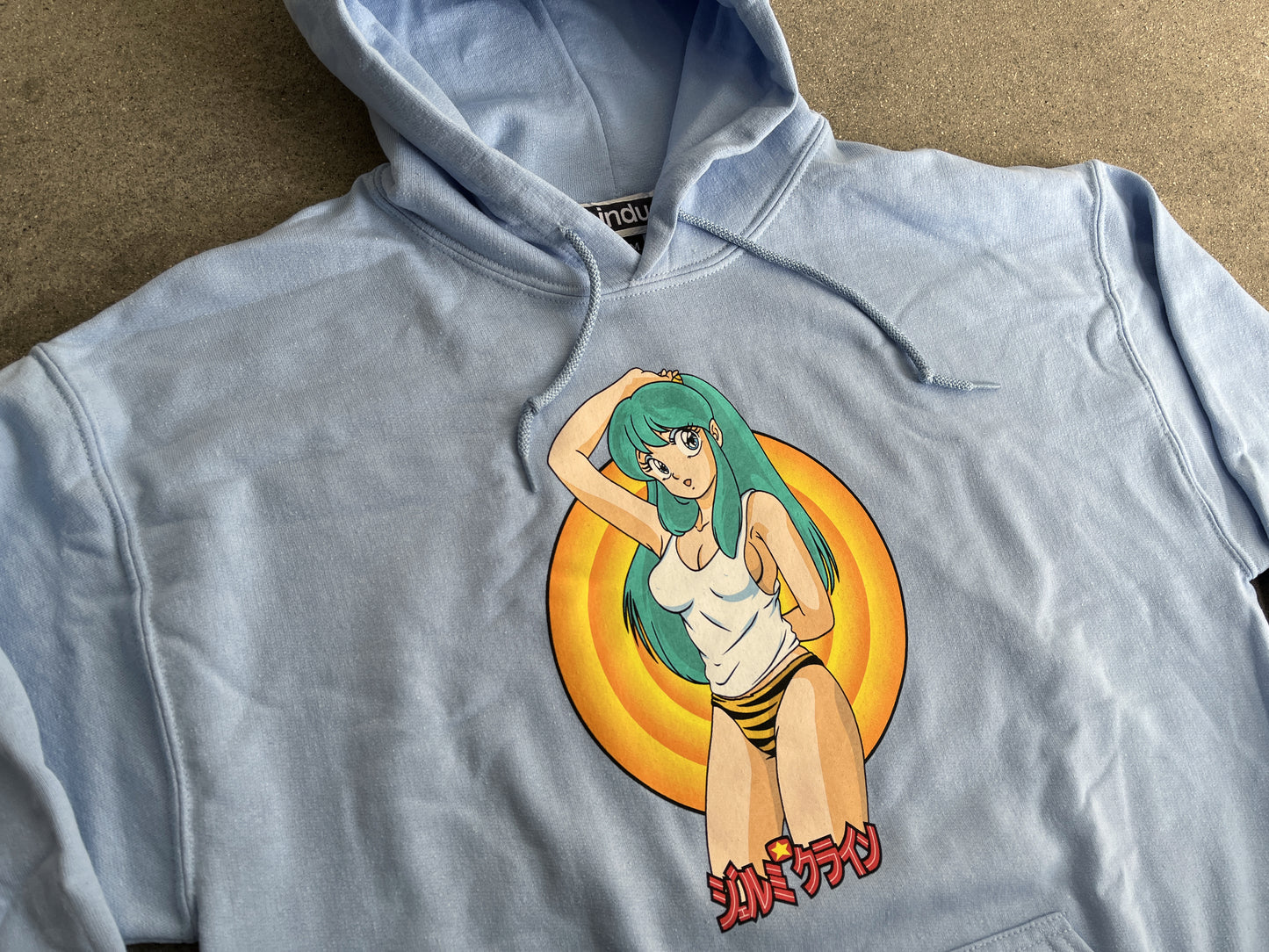Lum chan 3 hooded sweatshirt - LIGHT BLUE