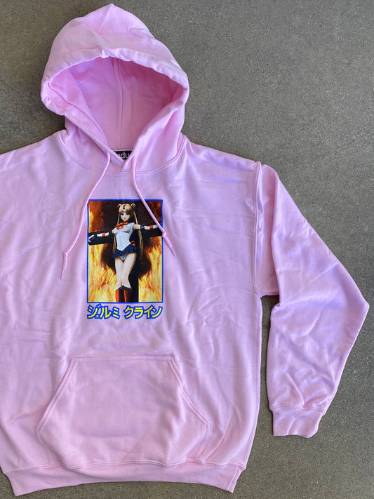 eternal moon hooded sweatshirt - LIGHT PINK