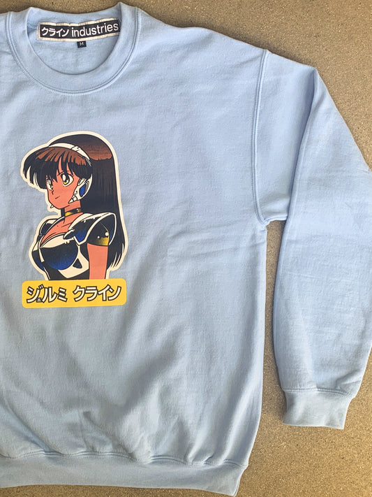 dream girl CREW sweatshirt - POWDER BLUE