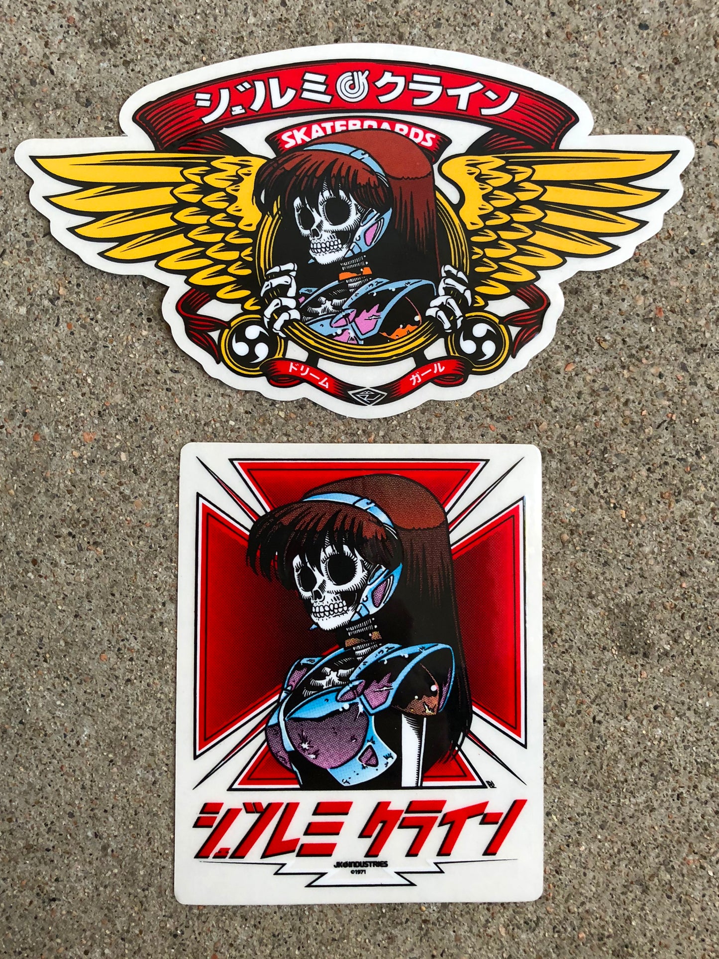 dream hawk and wings sticker set