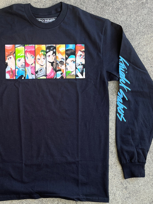 bubblegum LONG SLEEVE t-shirt black