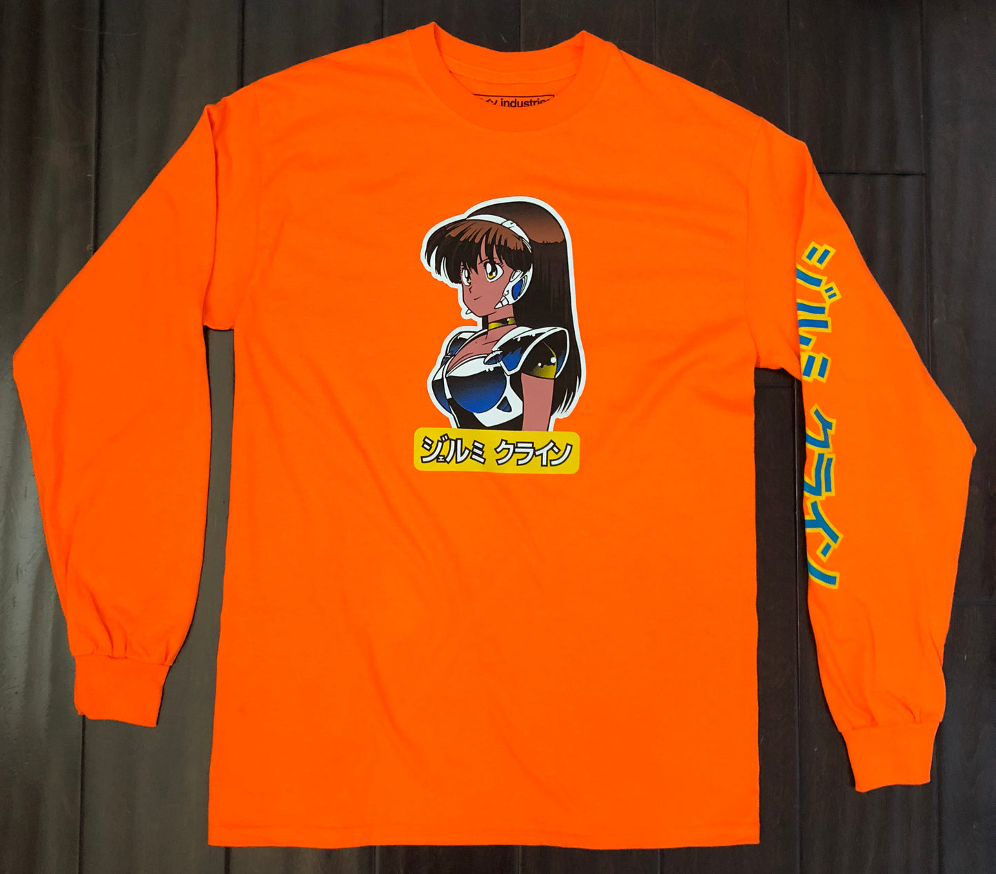deluxe dream girl LONG SLEEVE t-shirt SAFETY ORANGE