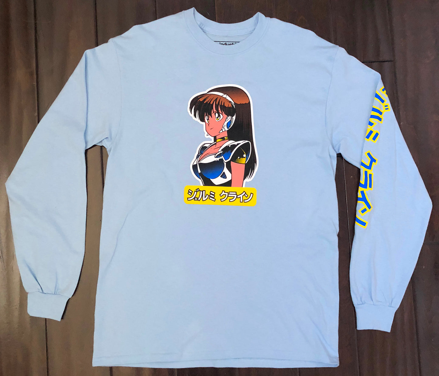 deluxe dream girl LONG SLEEVE t-shirt BABY BLUE