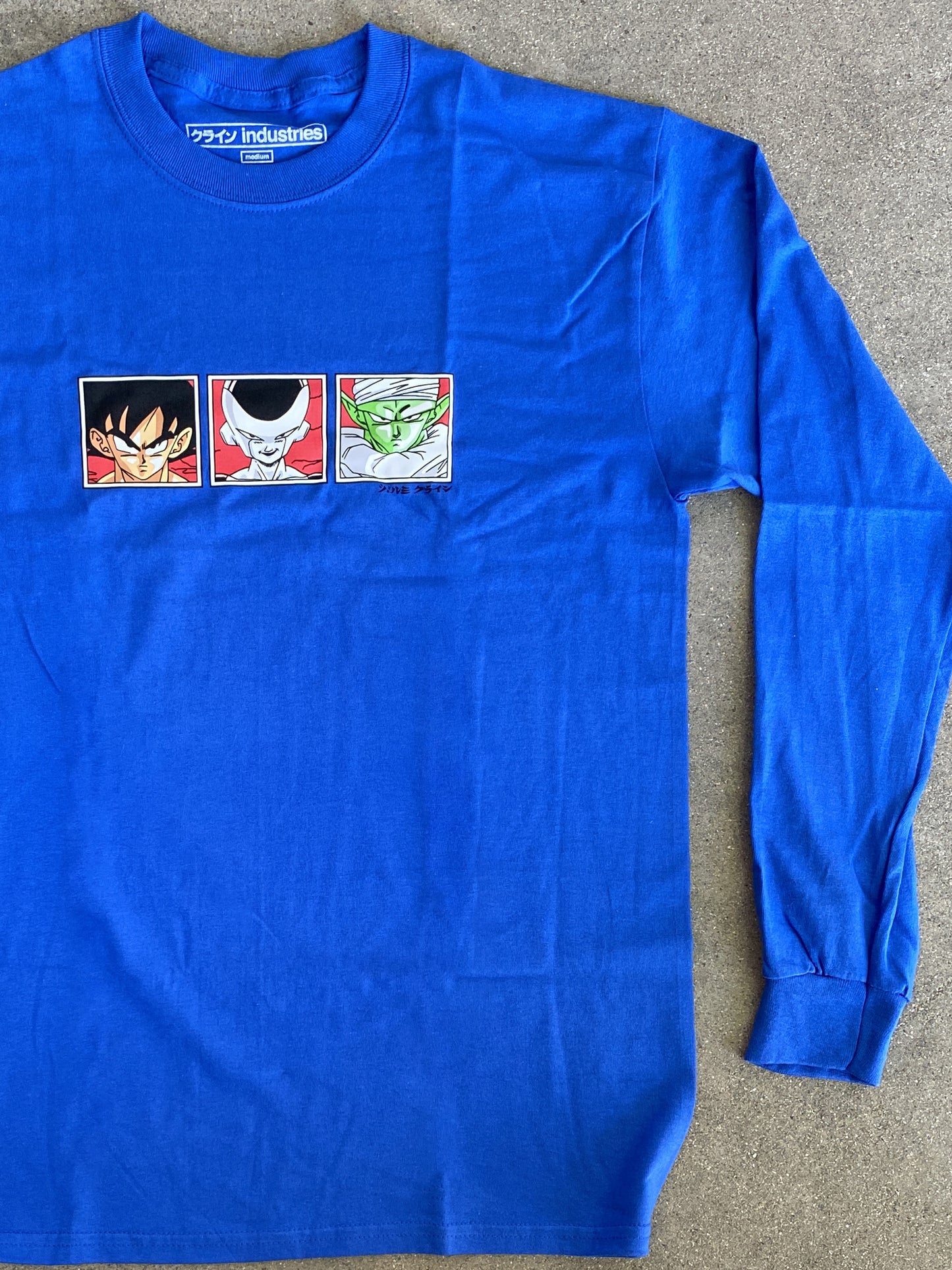 dbz LONG SLEEVE t-shirt ROYAL BLUE