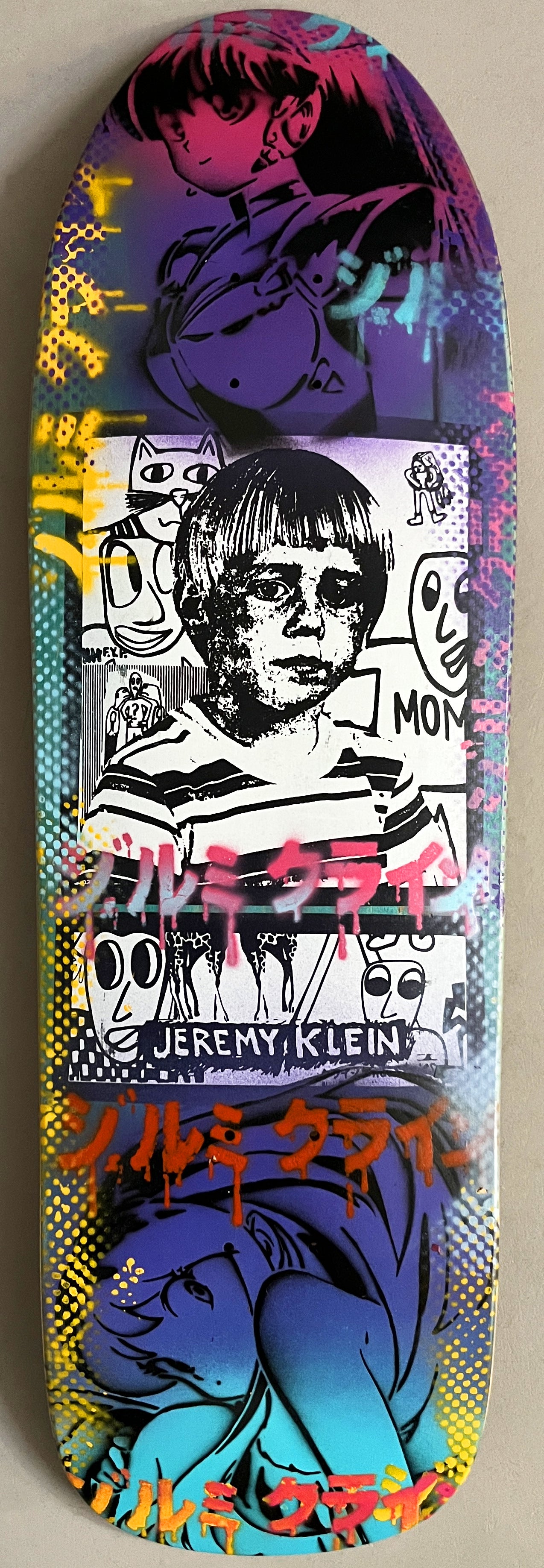 klein portrait 9.5 MIXED PROCESS PURPLE/BLUE SIGNED 1 of 1