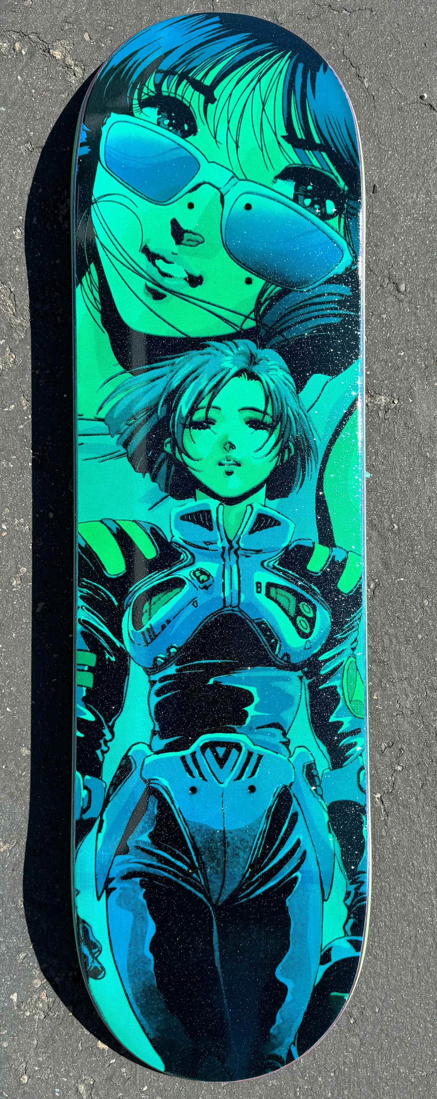 SIGNED macross 8.5 X 32.25 AQUA GREEN STARDUST 1 of 1